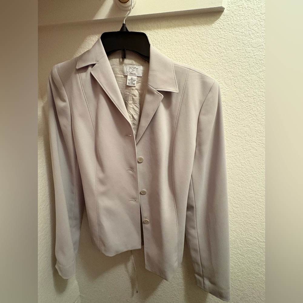 Ann Taylor Loft Silver Blazer Jacket